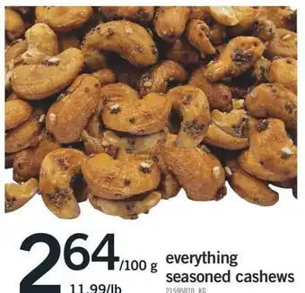 Fortinos EVERYTHING SEASONED CASHEWS offer