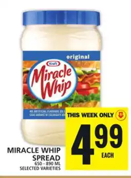 Food Basics MIRACLE WHIP SPREAD offer