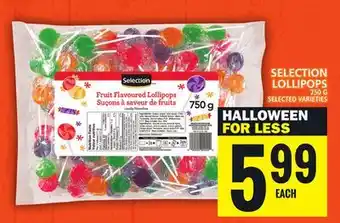 Food Basics SELECTION LOLLIPOPS offer