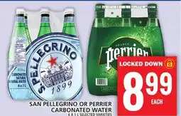 Food Basics SAN PELLEGRINO OR PERRIER CARBONATED WATER offer