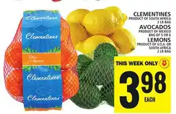 Food Basics CLEMENTINES OR AVOCADOS OR LEMONS offer