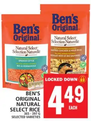Food Basics BEN'S ORIGINAL NATURAL SELECT RICE offer