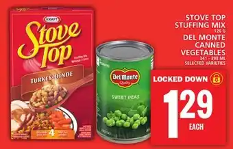 Food Basics STOVE TOP STUFFING MIX OR DEL MONTE CANNED VEGETABLES offer