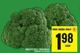 Food Basics BROCCOLI CROWNS offer