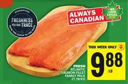 Food Basics FRESH ATLANTIC SALMON FILLET offer