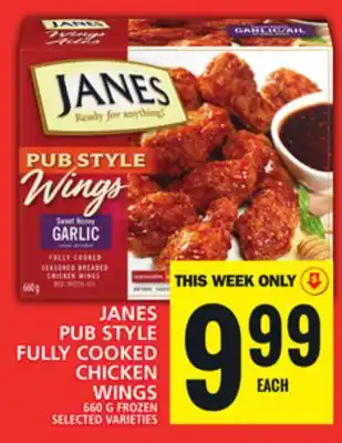 Food Basics JANES PUB STYLE FULLY COOKED CHICKEN WINGS offer