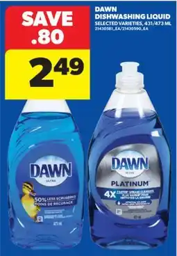 Real Canadian Superstore DAWN DISHWASHING LIQUID, 431/473 ML offer
