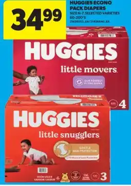 Real Canadian Superstore HUGGIES ECONO PACK DIAPERS, 60-200'S offer