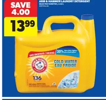 Real Canadian Superstore ARM & HAMMER LAUNDRY DETERGENT offer