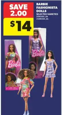Real Canadian Superstore BARBIE FASHIONISTA DOLLS offer