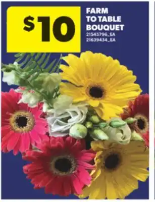 Real Canadian Superstore FARM TO TABLE BOUQUET offer