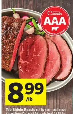 Foodland Top Sirloin Roasts offer