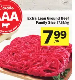 Foodland Extra Lean Ground Beef Family Size offer