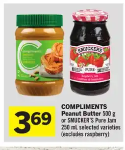 Foodland COMPLIMENTS Peanut Butter offer