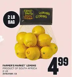 Loblaws FARMER'S MARKET LEMONS, 2 LB offer