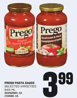 Loblaws PREGO PASTA SAUCE, 645 ML offer