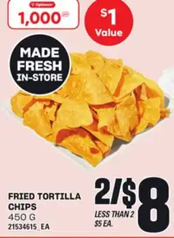 Loblaws FRIED TORTILLA CHIPS, 450 G offer