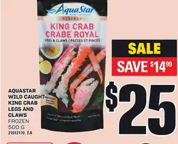 Loblaws AQUASTAR WILD CAUGHT KING CRAB LEGS AND CLAWS, 500 G offer