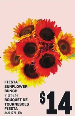 Independent Grocer FIESTA SUNFLOWER BUNCH 7 STEM offer