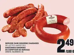 Independent Grocer SERVICE CASE SIKORSKI SAUSAGES offer