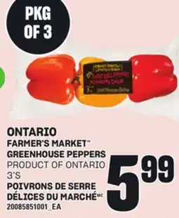 Independent Grocer FARMER'S MARKET GREENHOUSE PEPPERS, 3'S offer