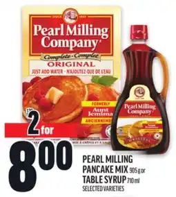Metro PEARL MILLING PANCAKE MIX OR TABLE SYRUP offer