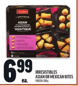 Metro IRRESISTIBLES ASIAN OR MEXICAN BITES offer