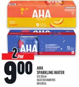 Metro AHA SPARKLING WATER offer