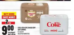 Metro COCA-COLA OR CANADA DRY SOFT DRINKS offer