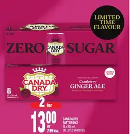 Metro CANADA DRY SOFT DRINKS offer