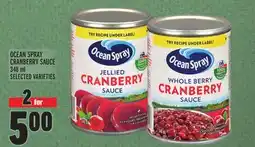 Metro OCEAN SPRAY CRANBERRY SAUCE offer