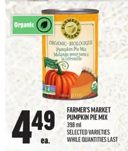 Metro FARMER'S MARKET PUMPKIN PIE MIX offer