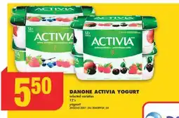 No Frills DANONE ACTIVIA YOGURT, 12' s offer