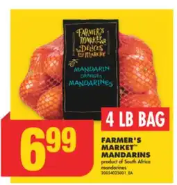 No Frills FARMER'S MARKET MANDARINS offer
