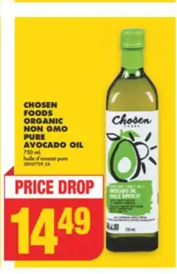 No Frills CHOSEN FOODS ORGANIC NON GMO PURE AVOCADO OIL 750 mL offer