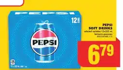 No Frills PEPSI SOFT DRINKS, 12x355 mL offer