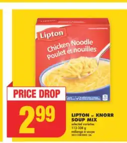 No Frills LIPTON or KNORR SOUP MIX, 113-338 g offer