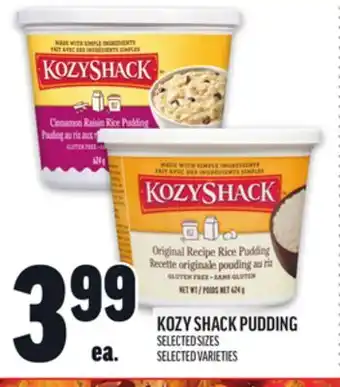 Metro KOZY SHACK PUDDING offer