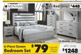 Surplus Furniture Derby White 6-Piece Queen Bedroom Set offer