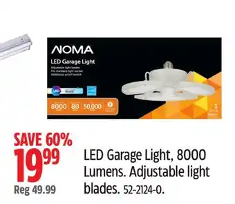 Canadian Tire NOMA LED Garage Light, 8000 Lumens offer