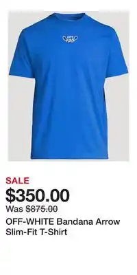 Holt Renfrew OFF-WHITE Bandana Arrow Slim-Fit T-Shirt offer