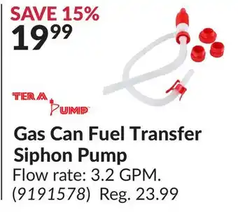 Princess Auto Gas Can Fuel Transfer Siphon Pump offer