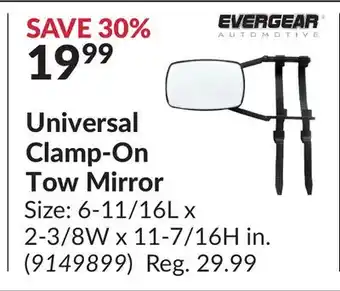 Princess Auto Universal Clamp-On Tow Mirror offer