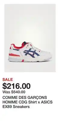 Holt Renfrew COMME DES GARÇONS HOMME CDG Shirt x ASICS EX89 Sneakers offer