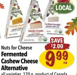 Farm Boy Nuts for Cheese Fermented Cashew Cheese Alternative offer