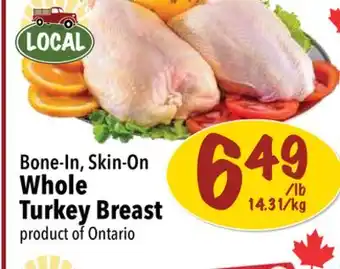 Farm Boy Bone-In, Skin-On Whole Turkey Breast offer