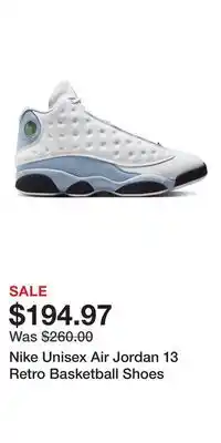 Sport Chek Nike Unisex Air Jordan 13 Retro Basketball Shoes offer