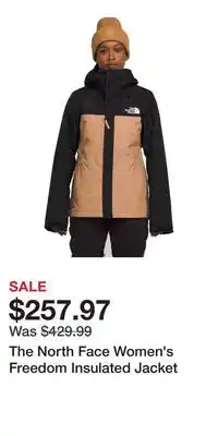 Sport Chek The North Face Women's Freedom Insulated Jacket offer