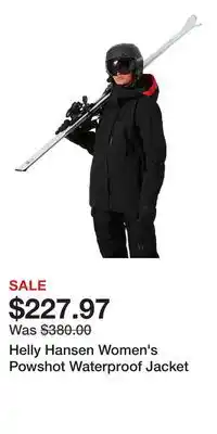 Sport Chek Helly Hansen Women's Powshot Waterproof Jacket offer
