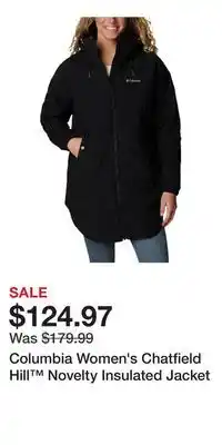 Sport Chek Columbia Women's Chatfield Hill Novelty Insulated Jacket offer